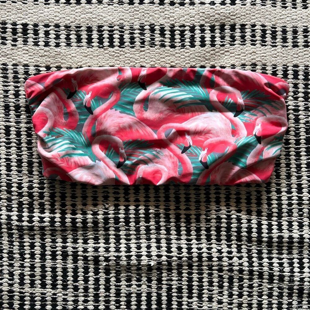 Old Navy Size large flamingo Strapless Bikini Top Swimsuit